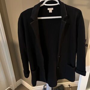 J CREW cardigan blazer black size small